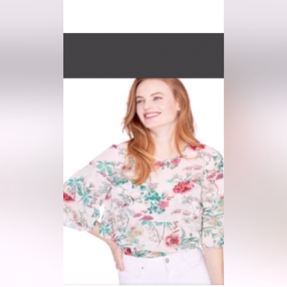 Rachel Roy. Flowy ruffle blouse.   ( NWT )